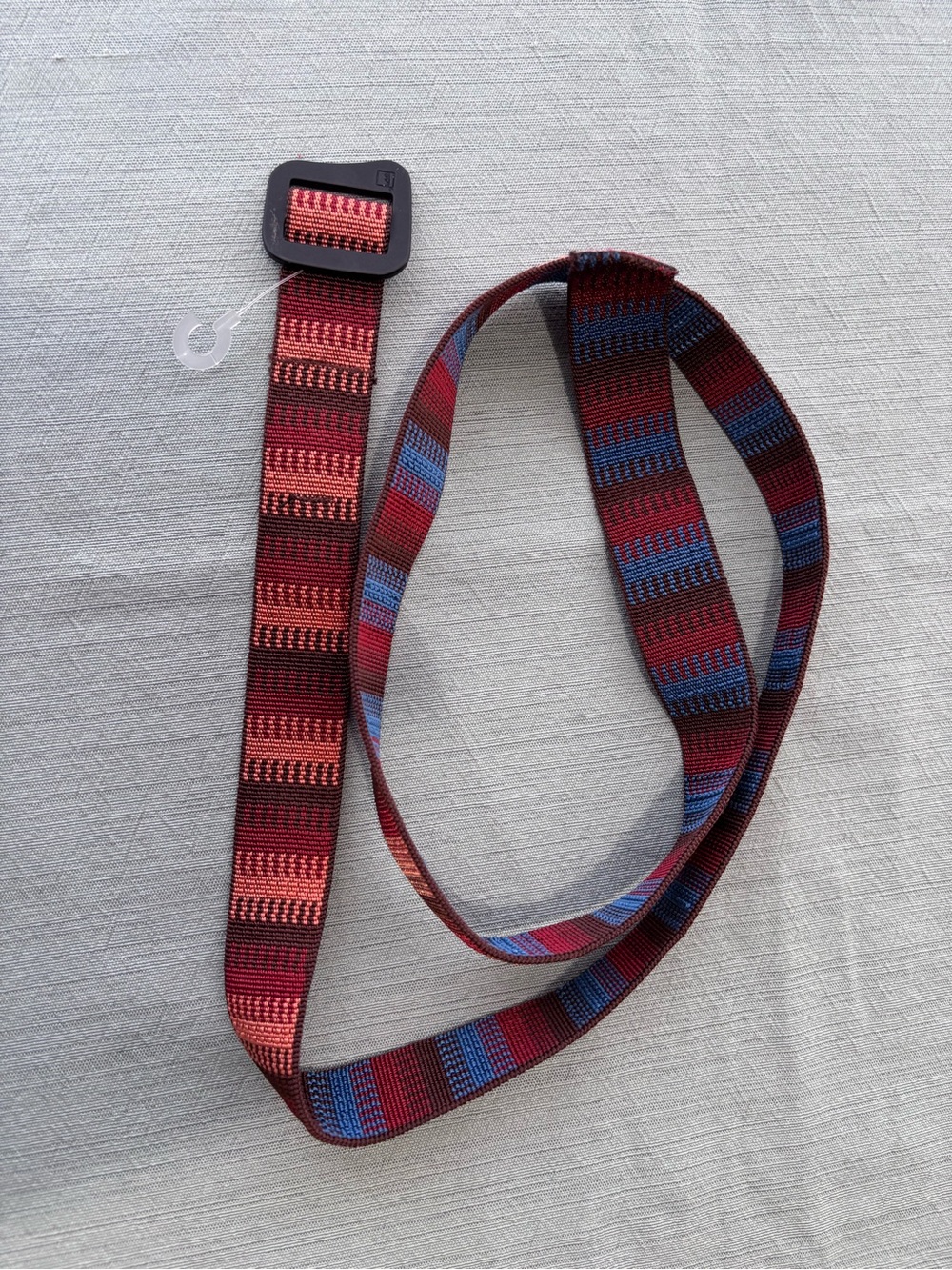 Patagonia Red and Blue Woven Webbing Belt 36 NWOT